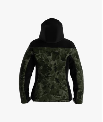 GIACCA FLOND LADY CAMOUFLAGE LEAVES 